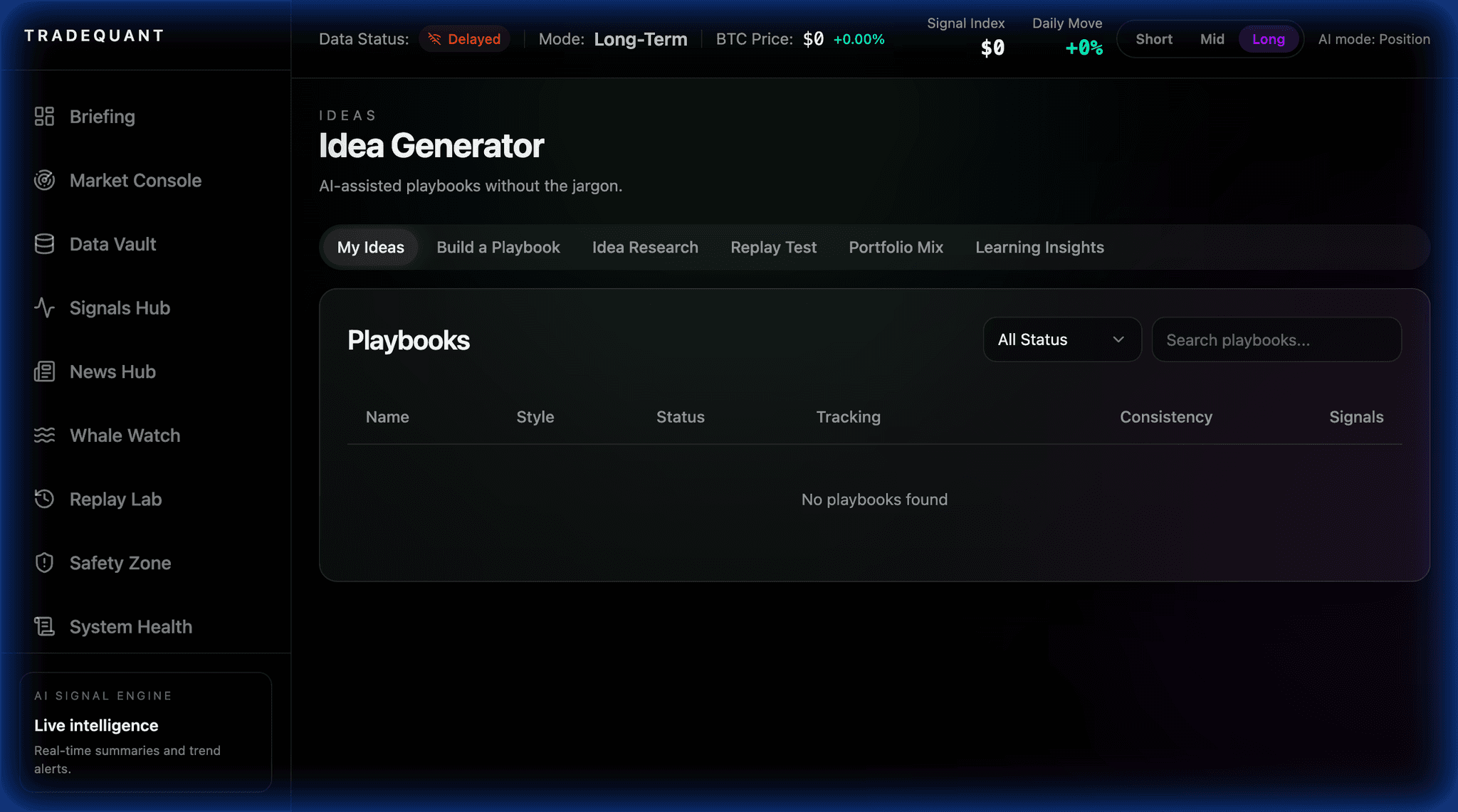 TradeQuant feature preview